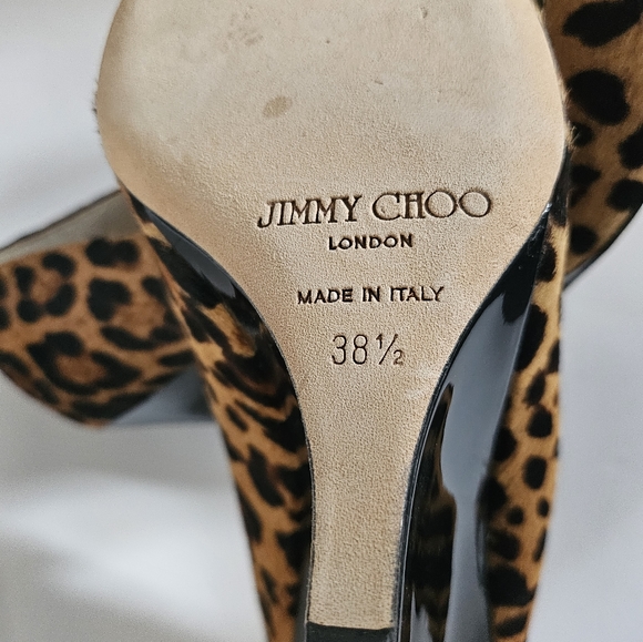 Never Worn Jimmy Choo Pony Style Calfskin Wedges - Picture 4 of 6